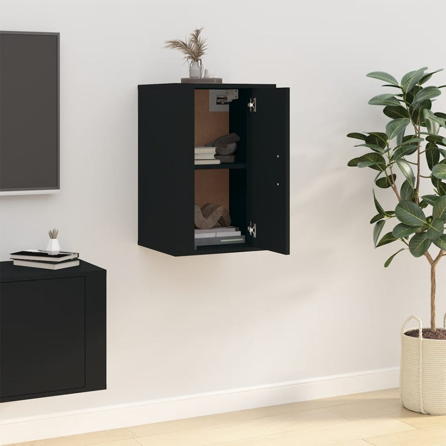 Tv-Wandmeubel 40X34,5X60 Cm 1 40 x 34.5 x 60 cm Zwart