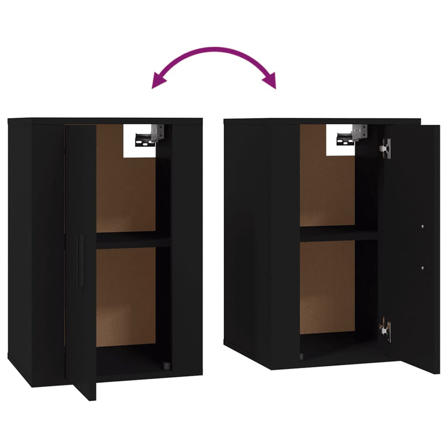 Tv-Wandmeubel 40X34,5X60 Cm 1 40 x 34.5 x 60 cm Zwart