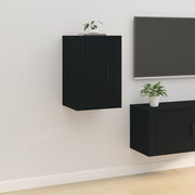 Tv-wandmeubel 40x34,5x60 cm zwart bewerkt hout