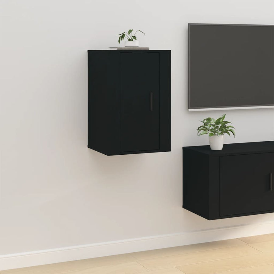 Tv-Wandmeubel 40X34,5X60 Cm 1 40 x 34.5 x 60 cm Zwart