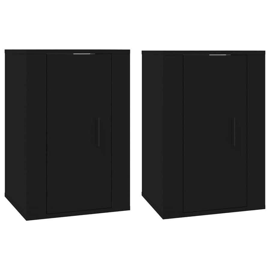 Tv-Wandmeubels 40X34,5X60 Cm 2 40 x 34.5 x 60 cm Zwart