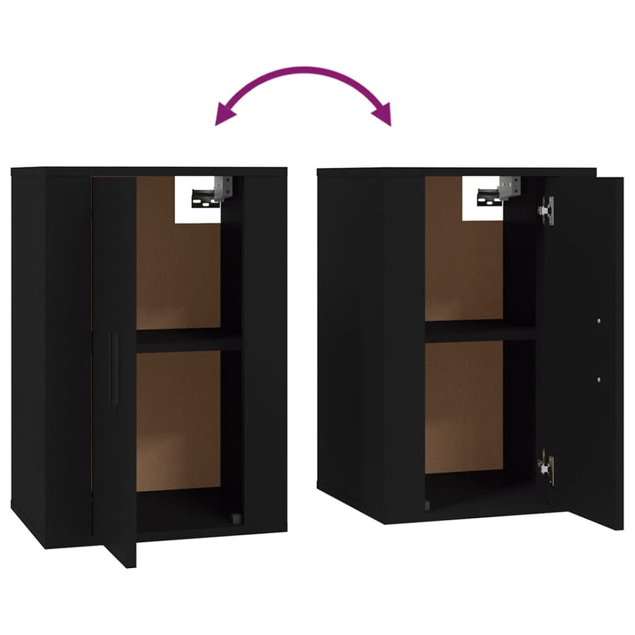 Tv-Wandmeubels 40X34,5X60 Cm 2 40 x 34.5 x 60 cm Zwart