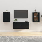 Tv-wandmeubel 40x34,5x60 cm 2 stuks zwart