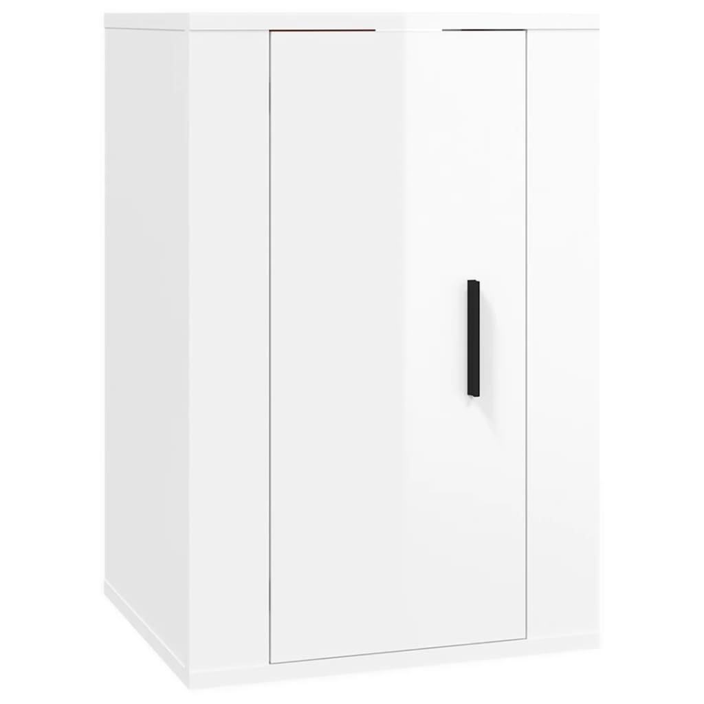 Tv-Wandmeubel 40X34,5X60 Cm 1 40 x 34.5 x 60 cm Hoogglans wit