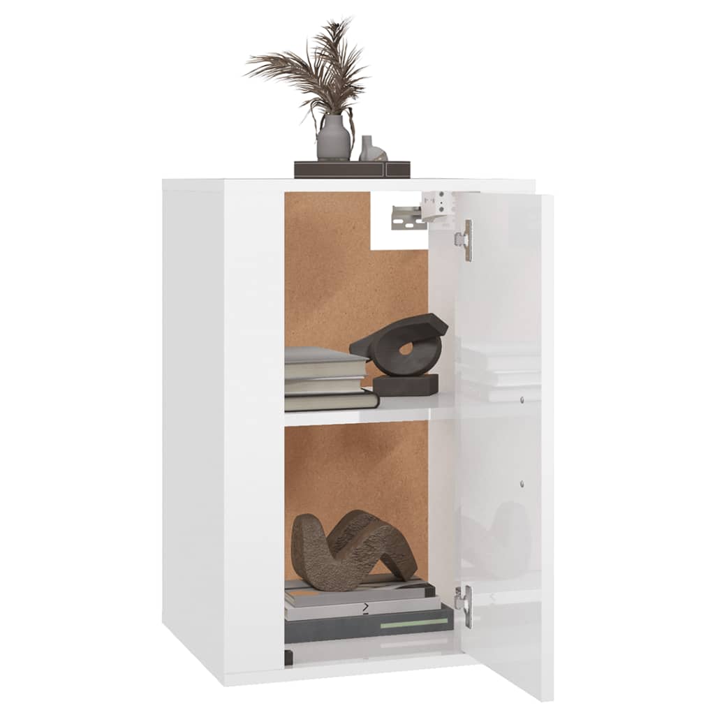 Tv-Wandmeubel 40X34,5X60 Cm 1 40 x 34.5 x 60 cm Hoogglans wit