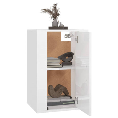 Tv-Wandmeubel 40X34,5X60 Cm 1 40 x 34.5 x 60 cm Hoogglans wit