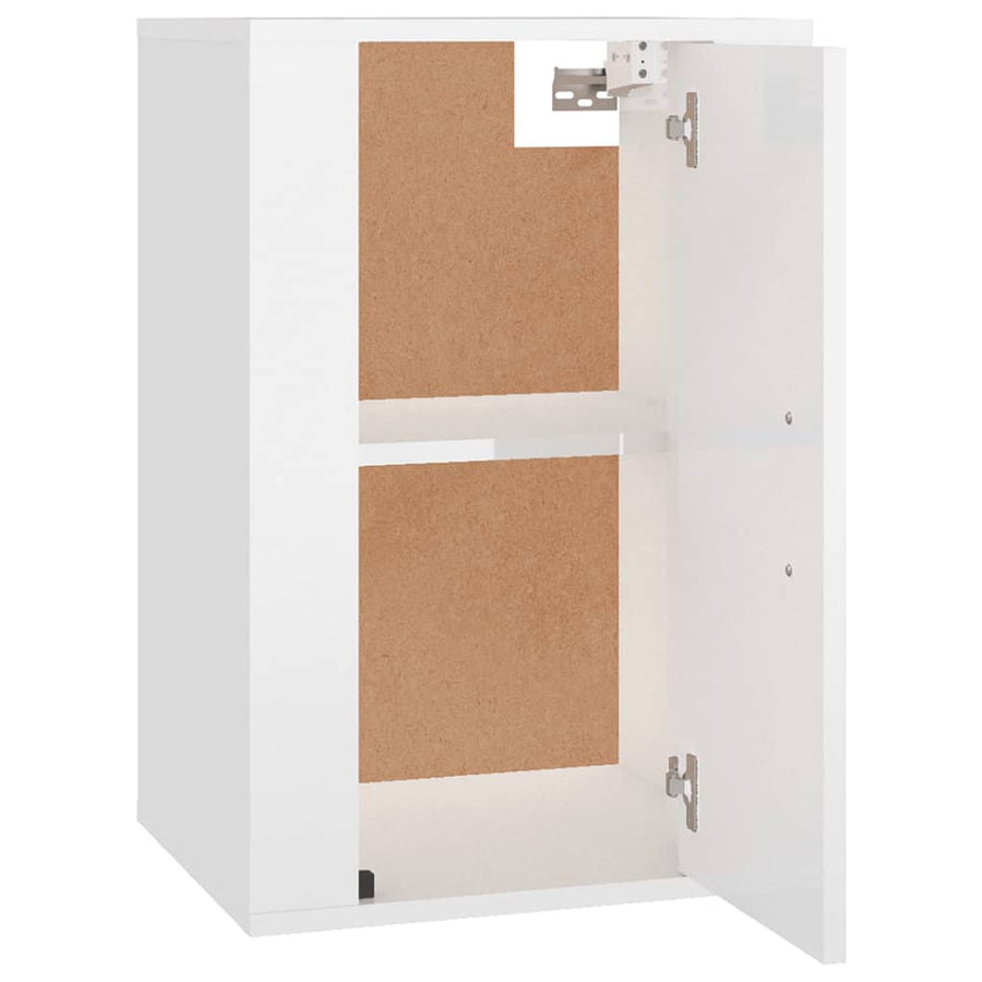 Tv-Wandmeubel 40X34,5X60 Cm 1 40 x 34.5 x 60 cm Hoogglans wit
