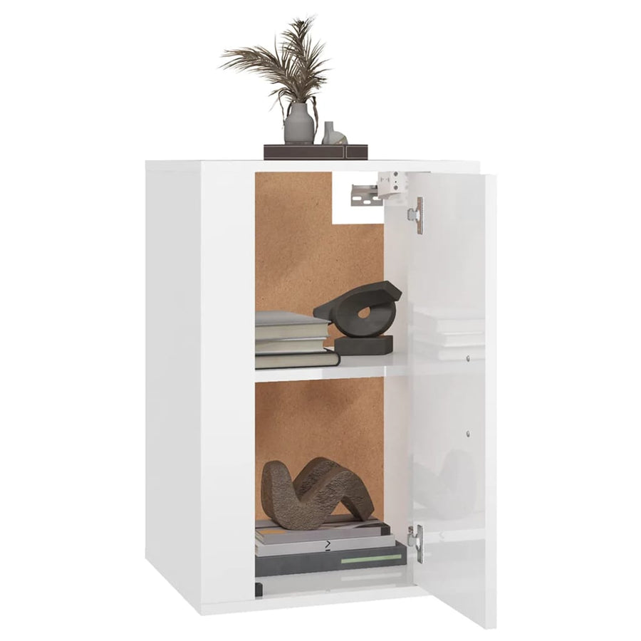 Tv-Wandmeubels 40X34,5X60 Cm 2 40 x 34.5 x 60 cm Hoogglans wit