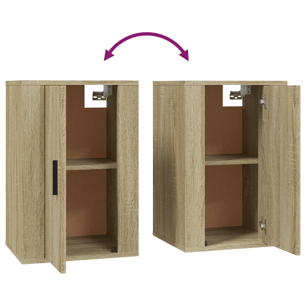 Tv-Wandmeubel 40X34,5X60 Cm Kleurig 1 40 x 34.5 x 60 cm Sonoma eiken