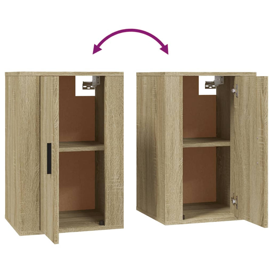 Tv-Wandmeubel 40X34,5X60 Cm Kleurig 1 40 x 34.5 x 60 cm Sonoma eiken