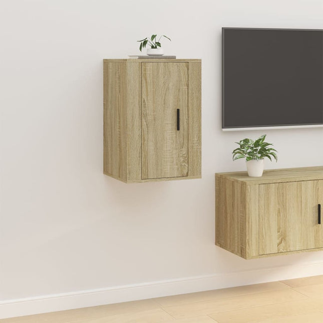 Tv-Wandmeubel 40X34,5X60 Cm Kleurig 1 40 x 34.5 x 60 cm Sonoma eiken