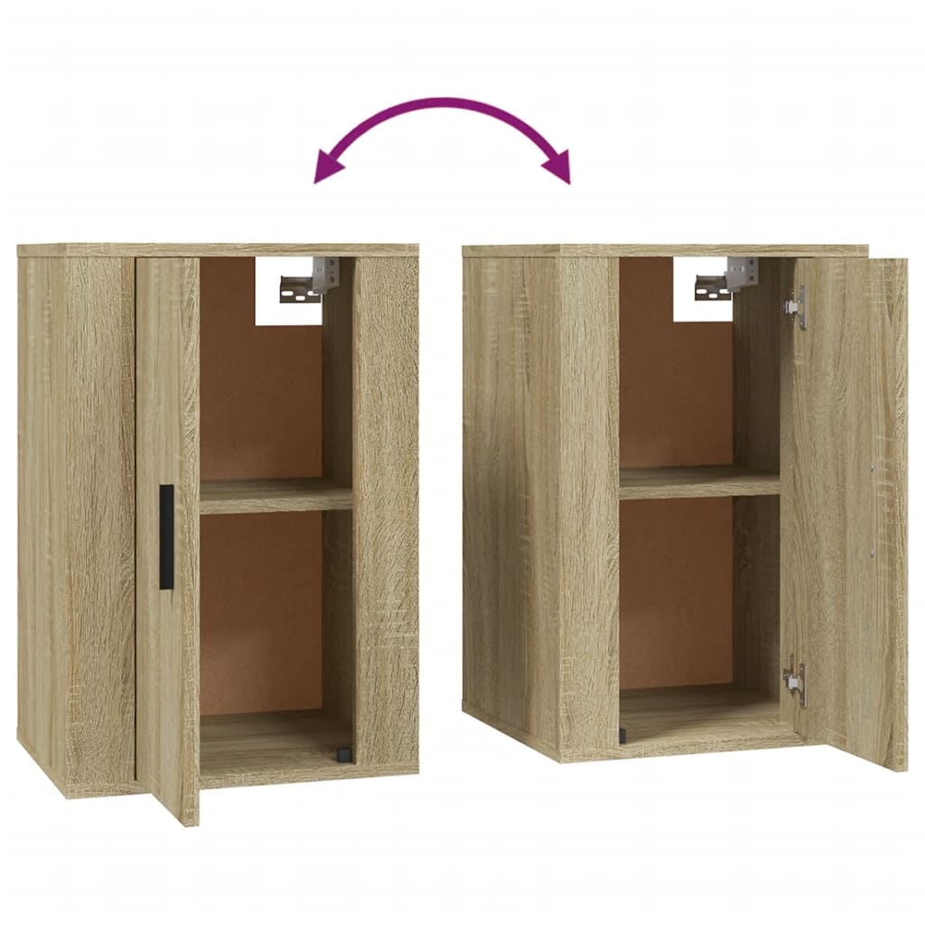 Tv-Wandmeubels 40X34,5X60 Cm Kleurig 2 40 x 34.5 x 60 cm Sonoma eiken