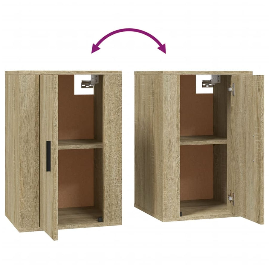 Tv-Wandmeubels 40X34,5X60 Cm Kleurig 2 40 x 34.5 x 60 cm Sonoma eiken