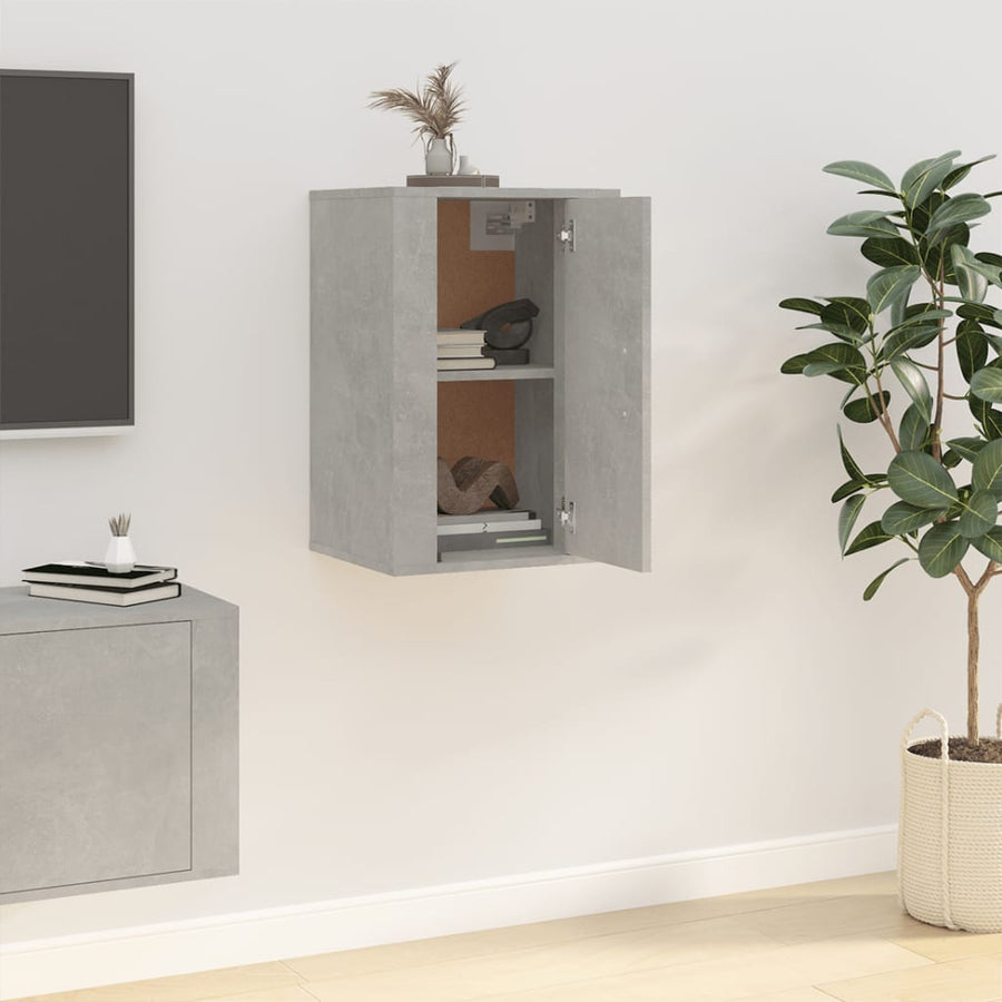 Tv-Wandmeubel 40X34,5X60 Cm 1 40 x 34.5 x 60 cm Betongrijs