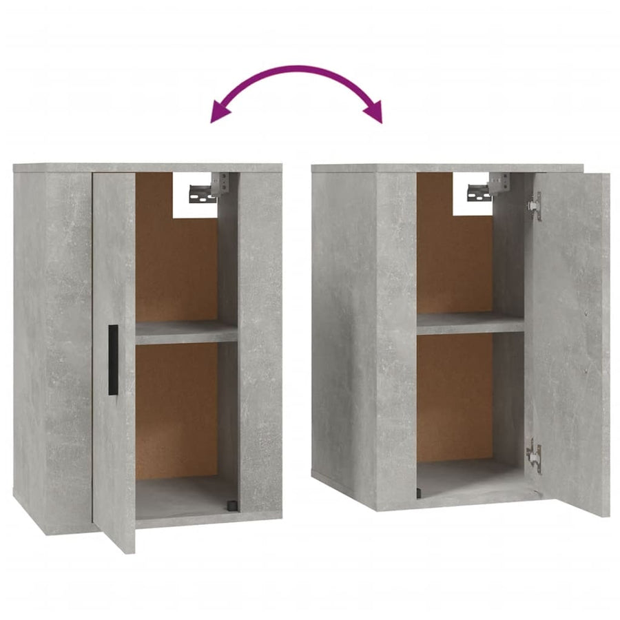 Tv-Wandmeubels 40X34,5X60 Cm 2 40 x 34.5 x 60 cm Betongrijs