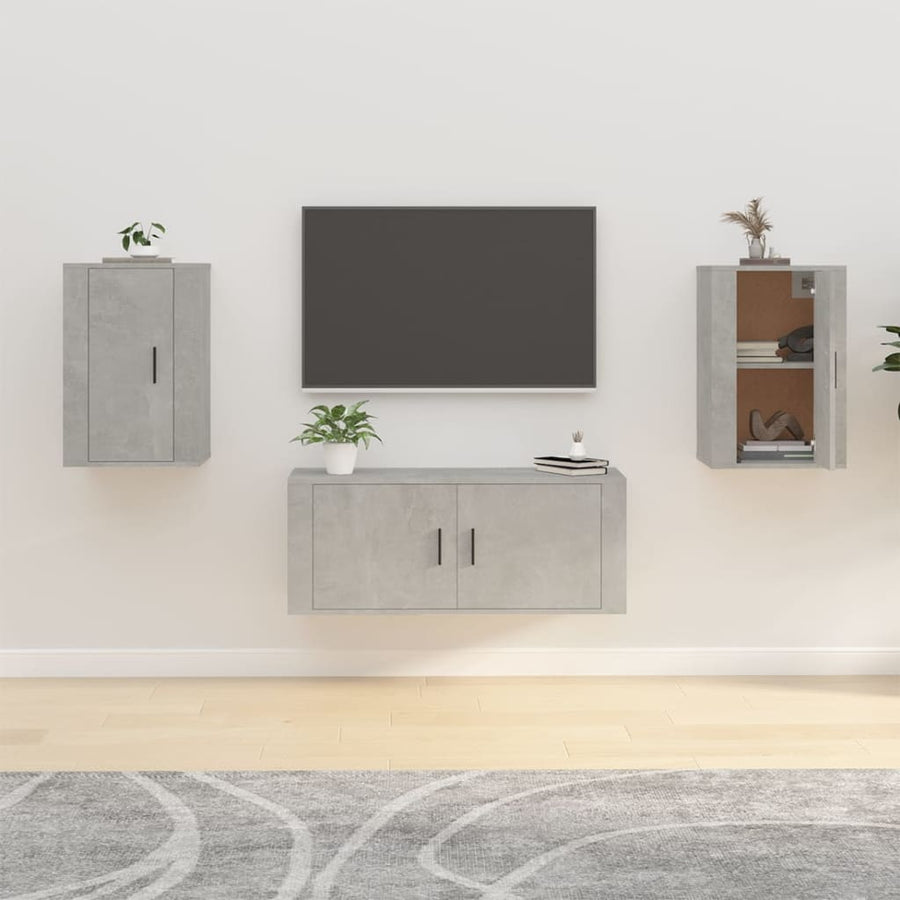 Tv-Wandmeubels 40X34,5X60 Cm 2 40 x 34.5 x 60 cm Betongrijs