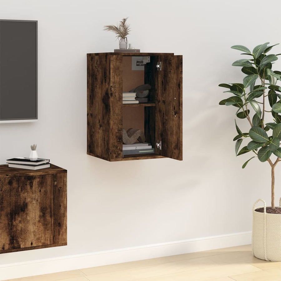 Tv-Wandmeubel 40X34,5X60 Cm Kleurig 1 40 x 34.5 x 60 cm Gerookt eiken