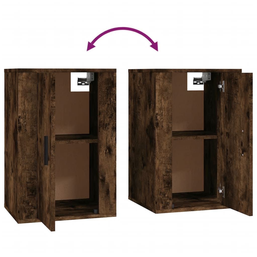 Tv-Wandmeubel 40X34,5X60 Cm Kleurig 1 40 x 34.5 x 60 cm Gerookt eiken