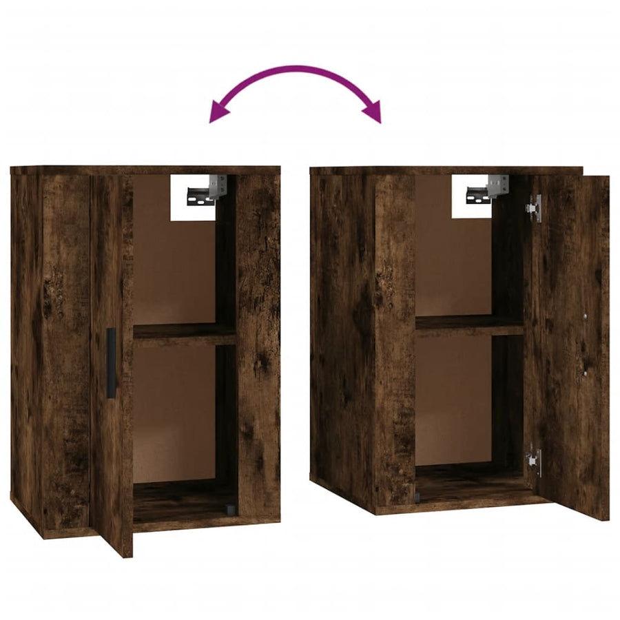 Tv-Wandmeubel 40X34,5X60 Cm Kleurig 1 40 x 34.5 x 60 cm Gerookt eiken