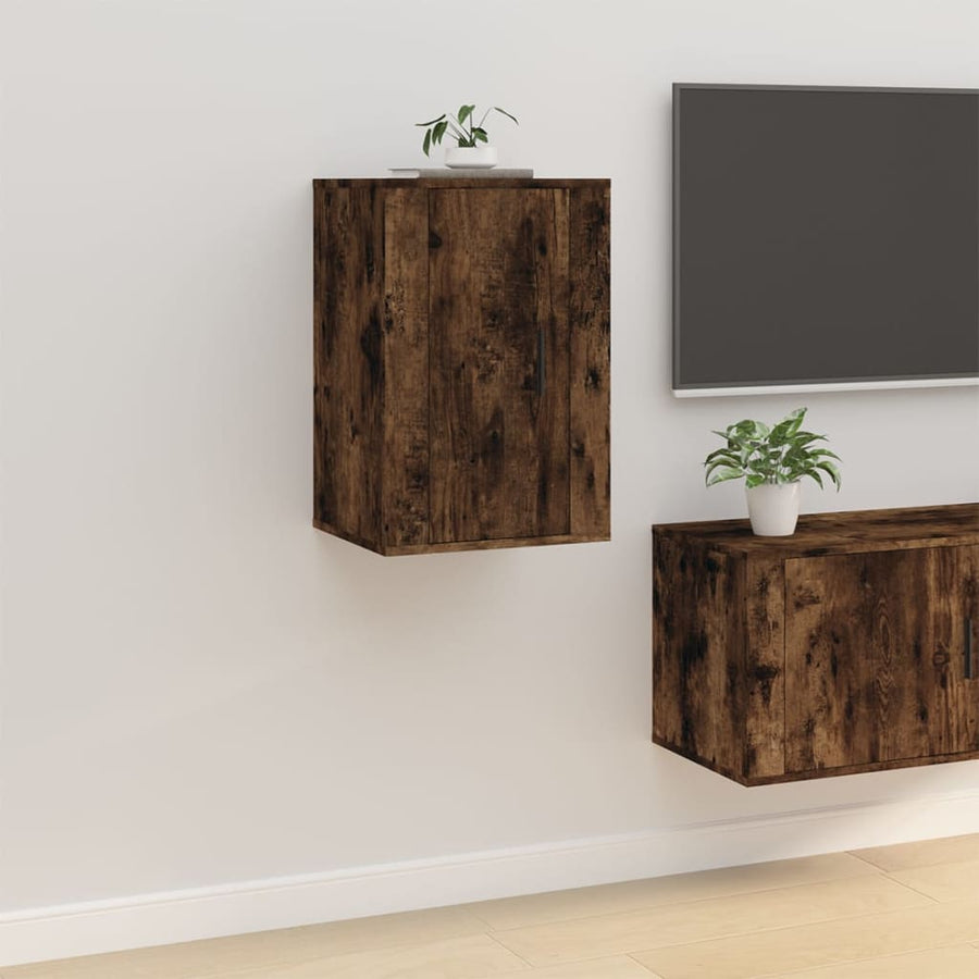 Tv-Wandmeubels 40X34,5X60 Cm Kleurig 2 40 x 34.5 x 60 cm Gerookt eiken