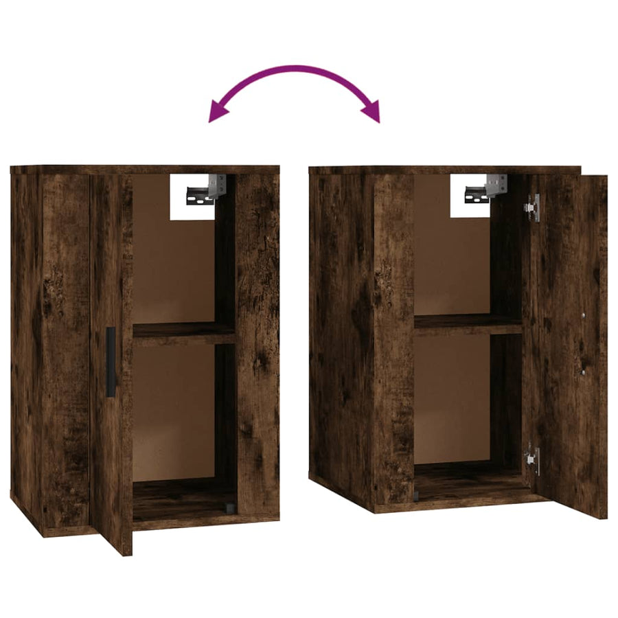 Tv-Wandmeubels 40X34,5X60 Cm Kleurig 2 40 x 34.5 x 60 cm Gerookt eiken