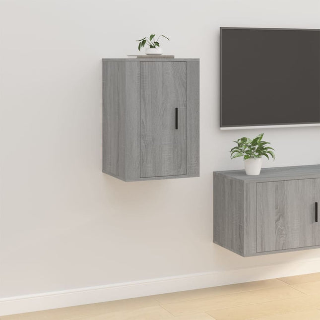 Tv-Wandmeubel 40X34,5X60 Cm Eikenkleurig 1 40 x 34.5 x 60 cm Grijs sonoma