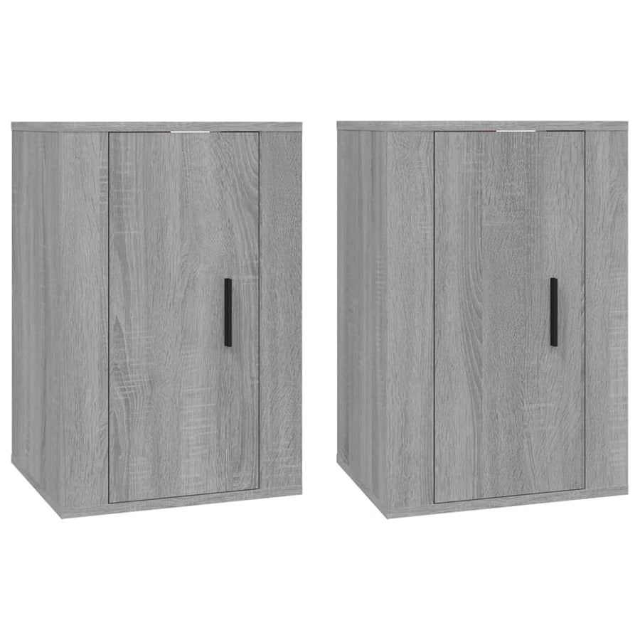 Tv-Wandmeubels 40X34,5X60 Cm Eikenkleurig 2 40 x 34.5 x 60 cm Grijs sonoma