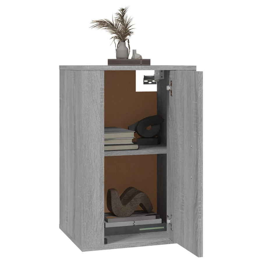 Tv-Wandmeubels 40X34,5X60 Cm Eikenkleurig 2 40 x 34.5 x 60 cm Grijs sonoma