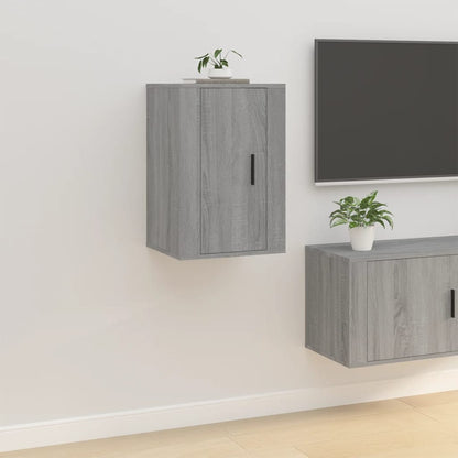 Tv-Wandmeubels 40X34,5X60 Cm Eikenkleurig 2 40 x 34.5 x 60 cm Grijs sonoma