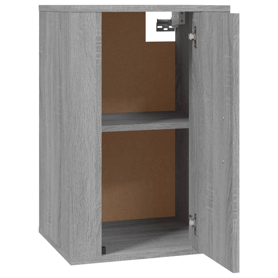 Tv-Wandmeubels 40X34,5X60 Cm Eikenkleurig 2 40 x 34.5 x 60 cm Grijs sonoma