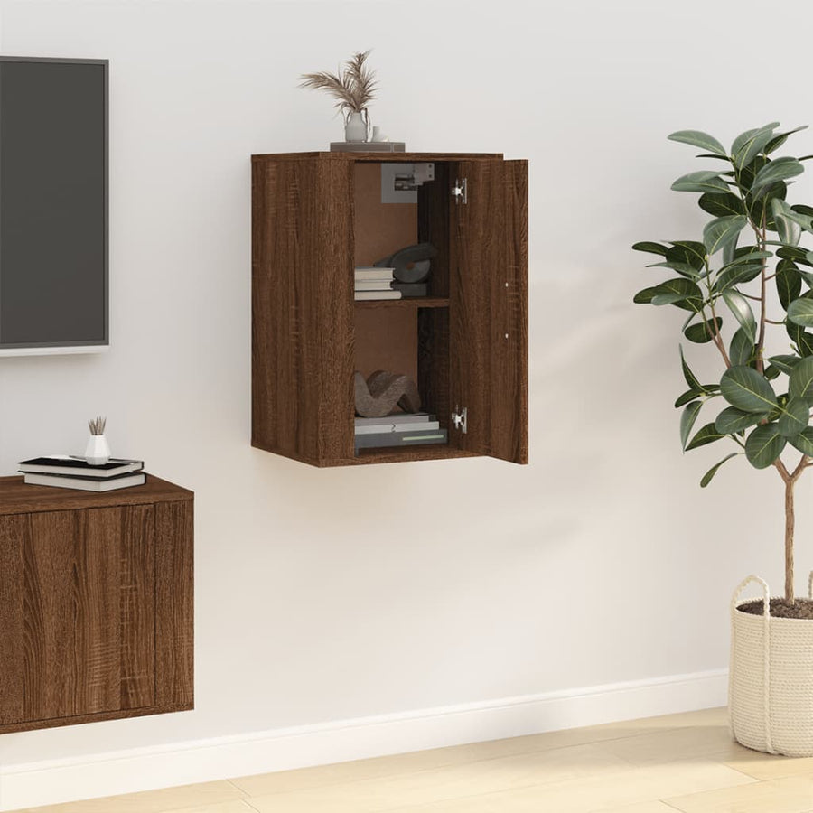 Tv-Wandmeubel 40X34,5X60 Cm Bruin Eikenkleur 1 40 x 34.5 x 60 cm Bruineiken