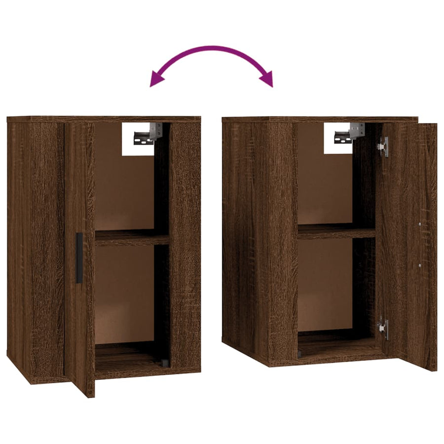 Tv-Wandmeubel 40X34,5X60 Cm Bruin Eikenkleur 1 40 x 34.5 x 60 cm Bruineiken