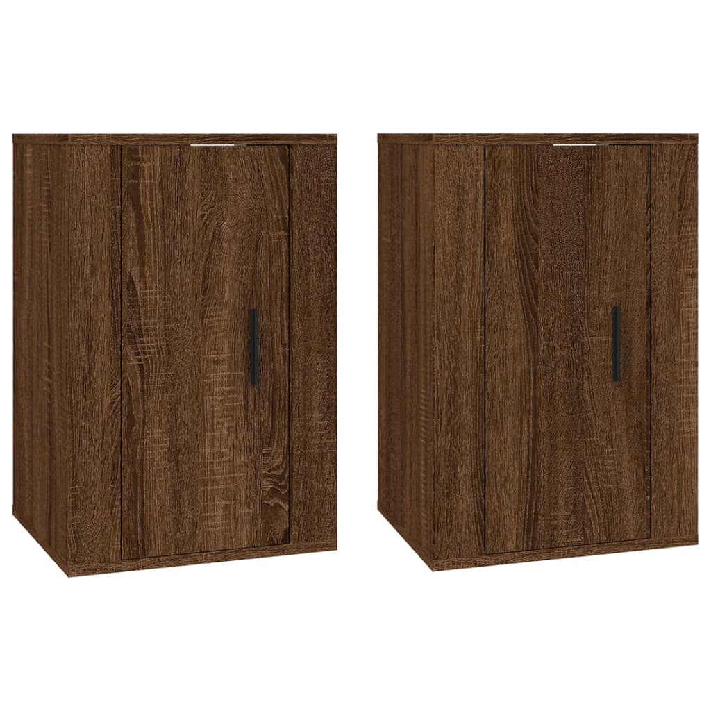 Tv-Wandmeubels 40X34,5X60 Cm 2 40 x 34.5 x 60 cm bruin eikenkleur