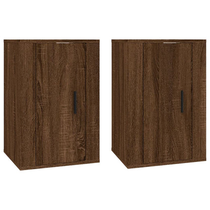 Tv-Wandmeubels 40X34,5X60 Cm 2 40 x 34.5 x 60 cm bruin eikenkleur