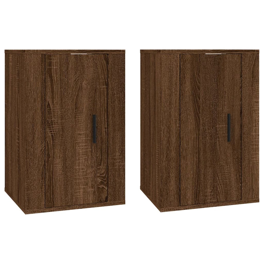 Tv-Wandmeubels 40X34,5X60 Cm 2 40 x 34.5 x 60 cm bruin eikenkleur