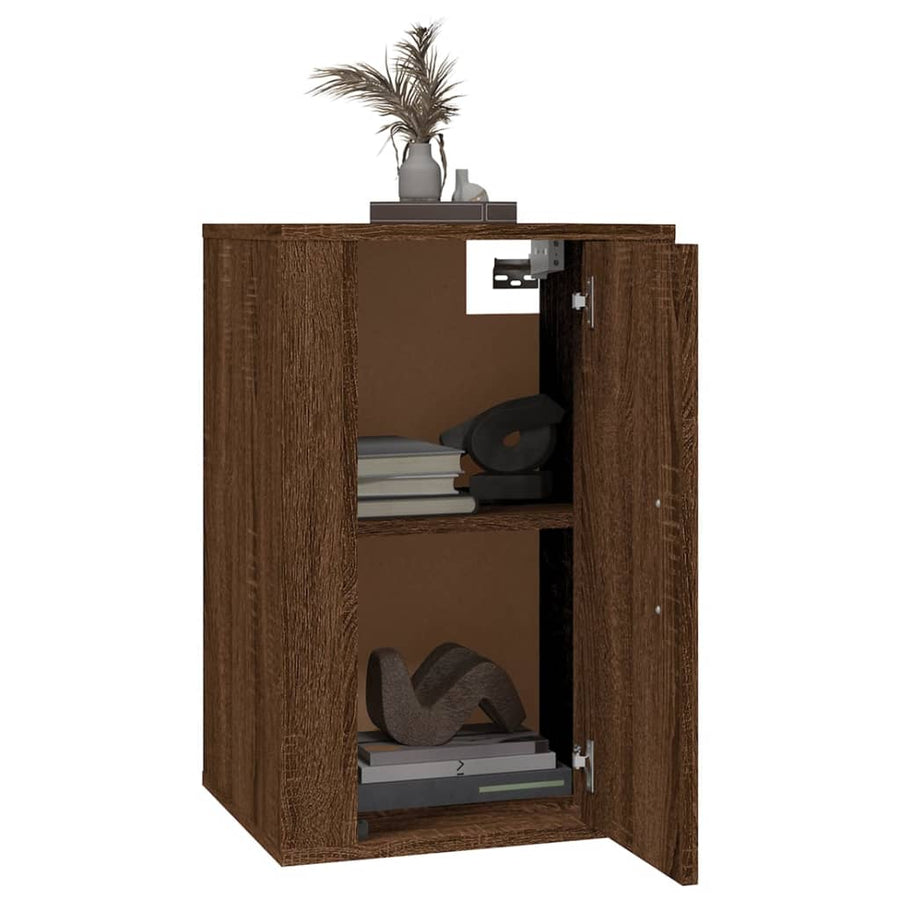 Tv-Wandmeubels 40X34,5X60 Cm 2 40 x 34.5 x 60 cm bruin eikenkleur