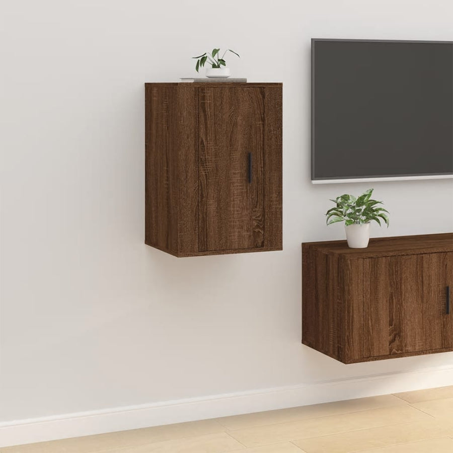 Tv-Wandmeubels 40X34,5X60 Cm 2 40 x 34.5 x 60 cm bruin eikenkleur