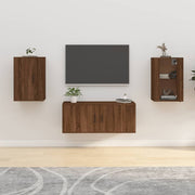 Tv-wandmeubel 40x34,5x60 cm bruin eikenkleur 2 stuks