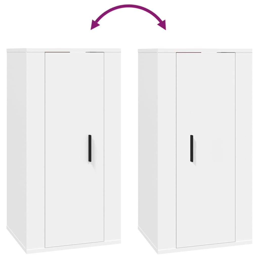 Tv-Wandmeubel 40X34,5X80 Cm 1 40 x 34.5 x 80 cm Wit