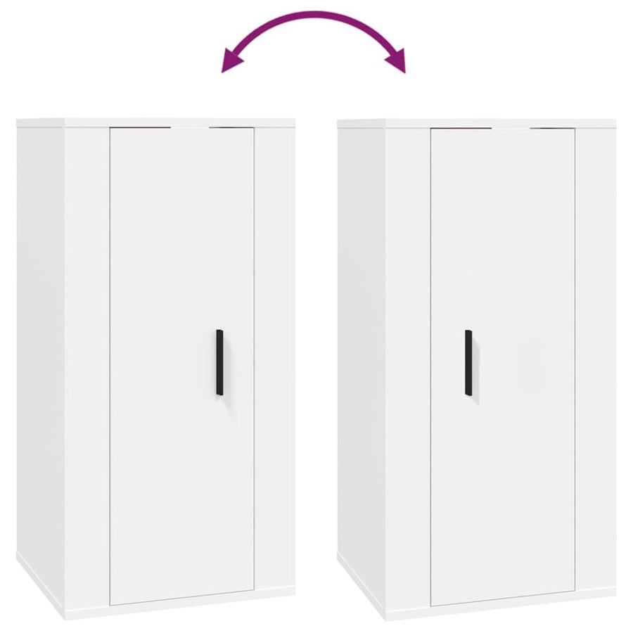 Tv-Wandmeubel 40X34,5X80 Cm 1 40 x 34.5 x 80 cm Wit