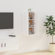 Tv-wandmeubel 40x34,5x80 cm wit bewerkt hout