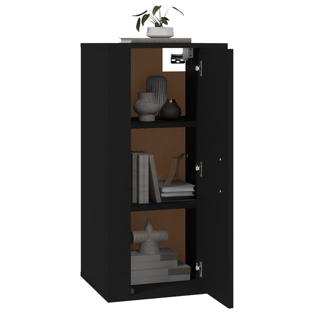 Tv-Wandmeubel 40X34,5X80 Cm 1 40 x 34.5 x 80 cm Zwart