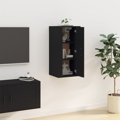Tv-Wandmeubel 40X34,5X80 Cm 1 40 x 34.5 x 80 cm Zwart