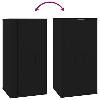 Tv-Wandmeubel 40X34,5X80 Cm 1 40 x 34.5 x 80 cm Zwart