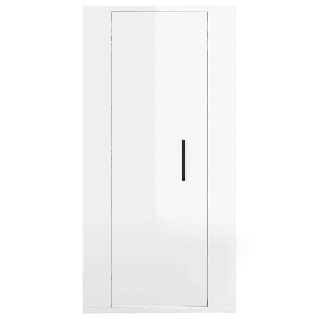 Tv-Wandmeubel 40X34,5X80 Cm 1 40 x 34.5 x 80 cm Hoogglans wit