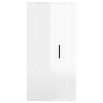 Tv-Wandmeubel 40X34,5X80 Cm 1 40 x 34.5 x 80 cm Hoogglans wit