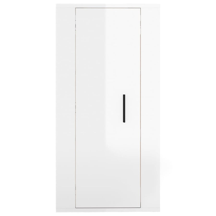 Tv-Wandmeubel 40X34,5X80 Cm 1 40 x 34.5 x 80 cm Hoogglans wit