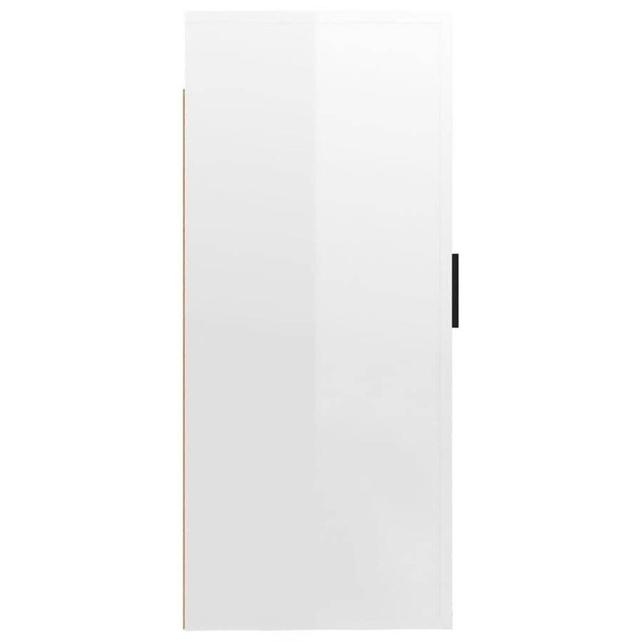 Tv-Wandmeubel 40X34,5X80 Cm 1 40 x 34.5 x 80 cm Hoogglans wit