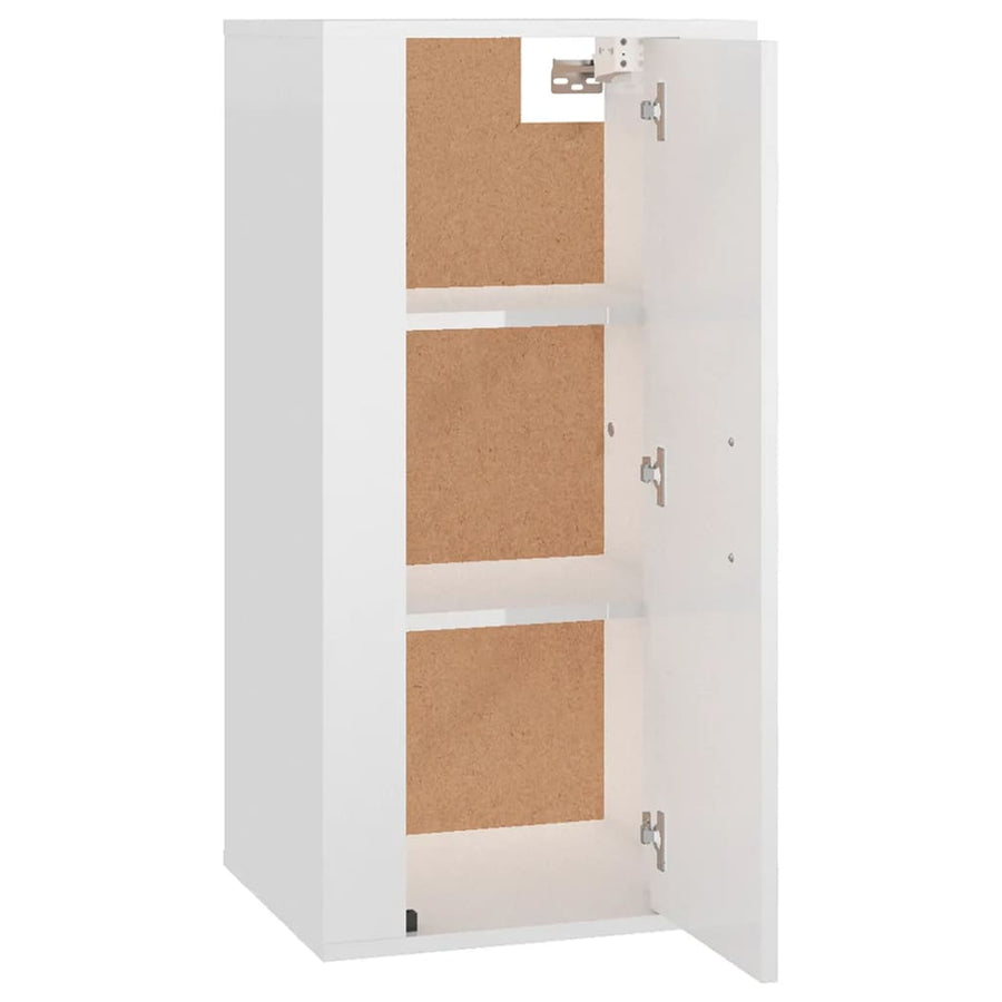 Tv-Wandmeubel 40X34,5X80 Cm 1 40 x 34.5 x 80 cm Hoogglans wit