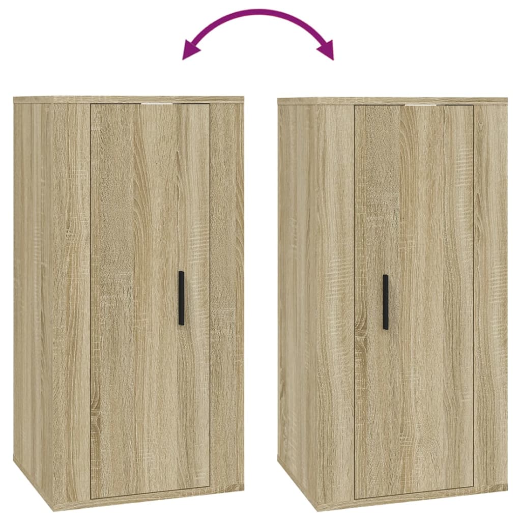 Tv-wandmeubel 40x34,5x80 cm sonoma eikenkleurig